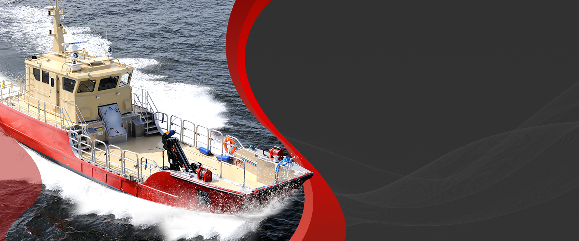 Professional aluminum work boat with custom fabrication and welding by Abelly International