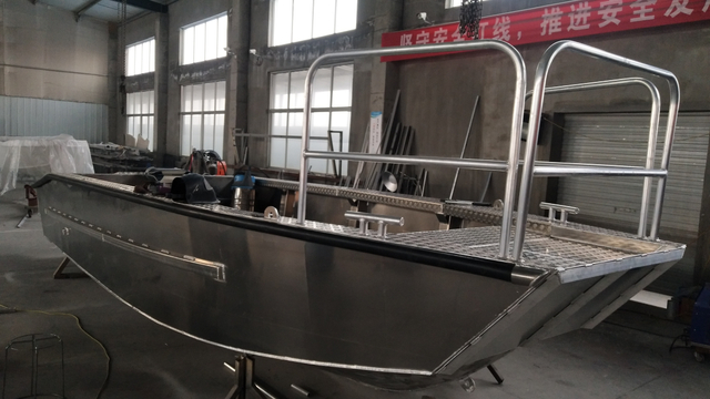 Bateau d'électrofishing en aluminium sur mesure