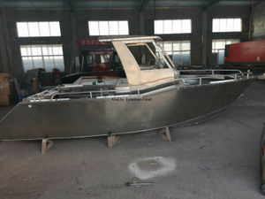 6,5 m bateau de marche en aluminium soudé