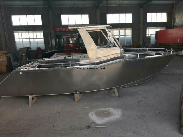 6,5 m bateau de marche en aluminium soudé